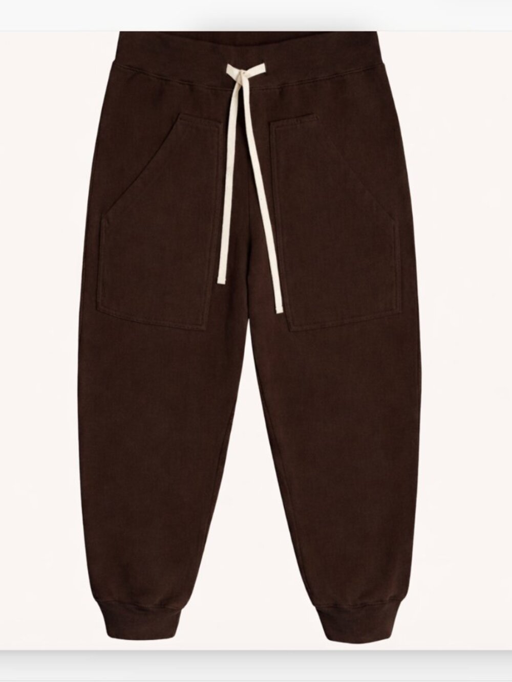 LEEN Hyde Drawstring Pant - Heavy Jersey Sweatpant Espresso Brown 0 / XS $298